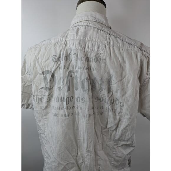 Guess Men's XL Button Down Shirt Graphic Pocket Y2K Western Graphic Pearl Snap - Picture 11 of 16